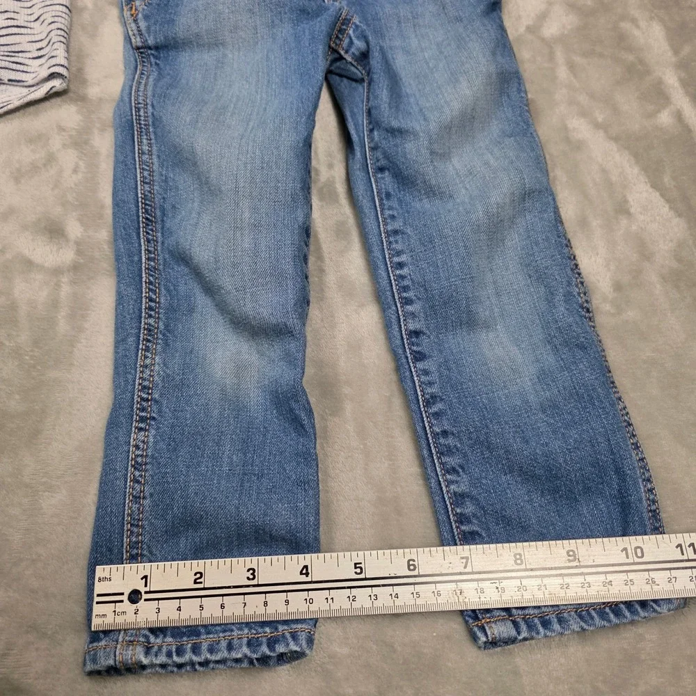 Toddler Girls 4Y Outfit‎ Set Baby Gap Overalls Arizona Heart Top